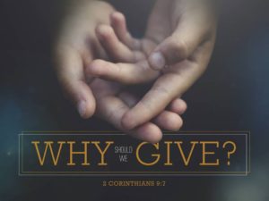 20160920 Why Should We Give